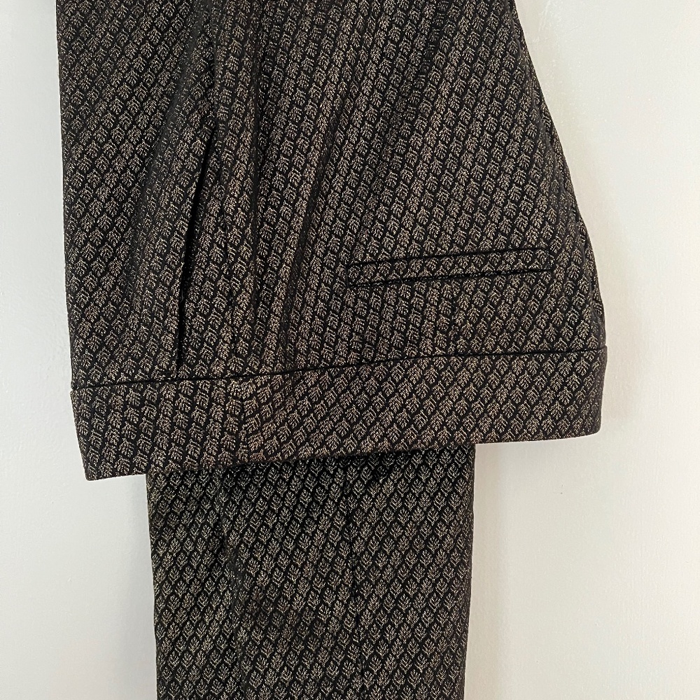 Loft Gold/Black Dress pants